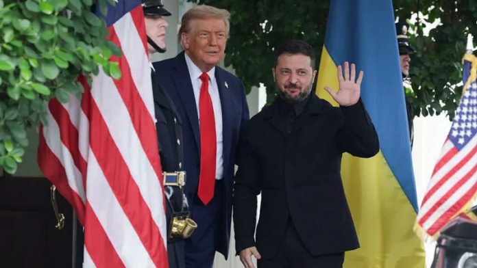 Зеленский, Трамп нар Вашингтонд энхийн төлөвлөгөө хэлэлцэв