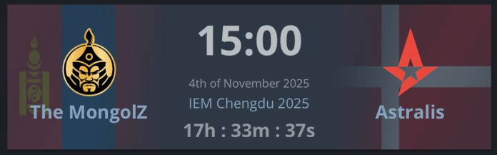 The MongolZ баг маргааш Astralis багтай тоглоно — IEM Chengdu 2025