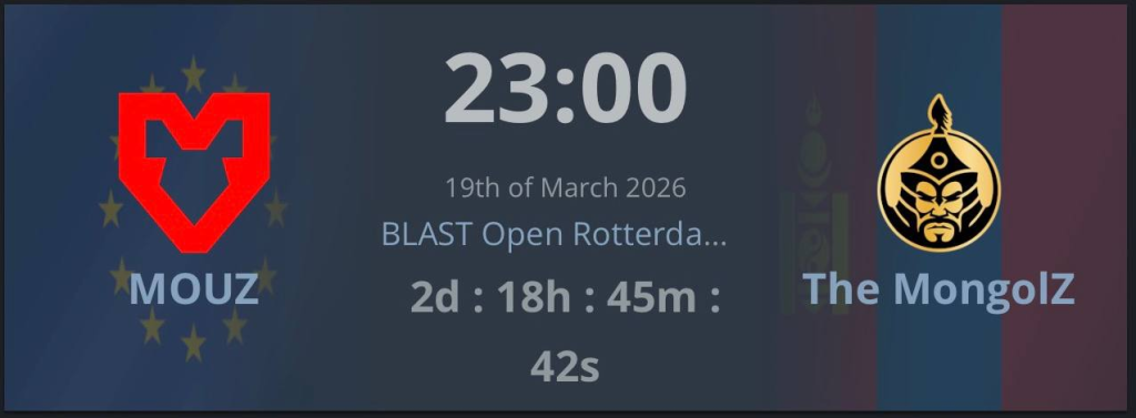 The MongolZ “BLAST Open Spring 2026” тэмцээнд өрсөлдөнө