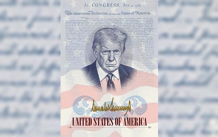 АНУ тусгаар тогтнолоо зарласны 250 жилийн ойгоор Трампын зурагтай паспорт гаргана