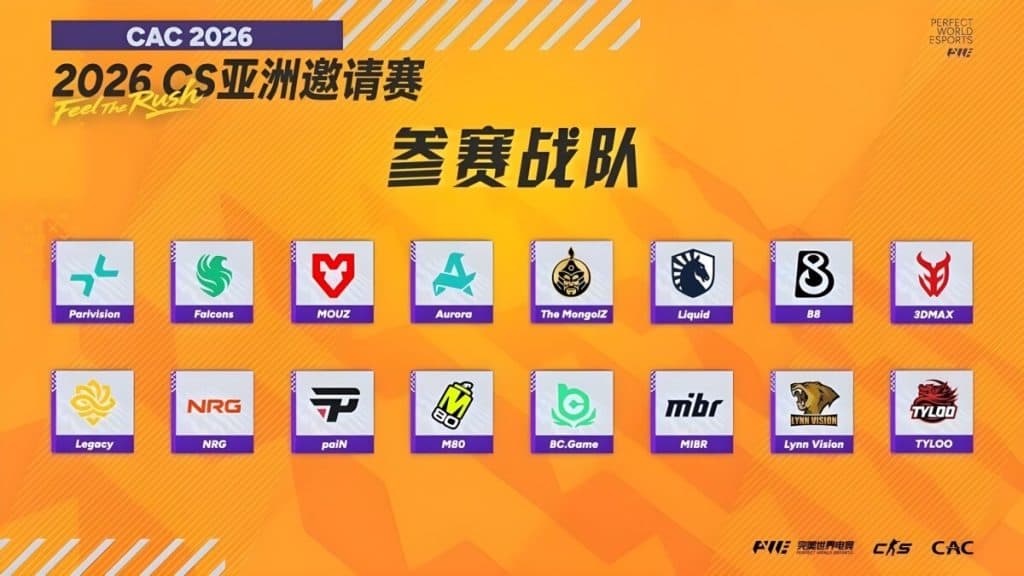 The MongolZ баг 1 сая долларын шагналын сантай "CS Asia Championships 2026"-д уригдлаа